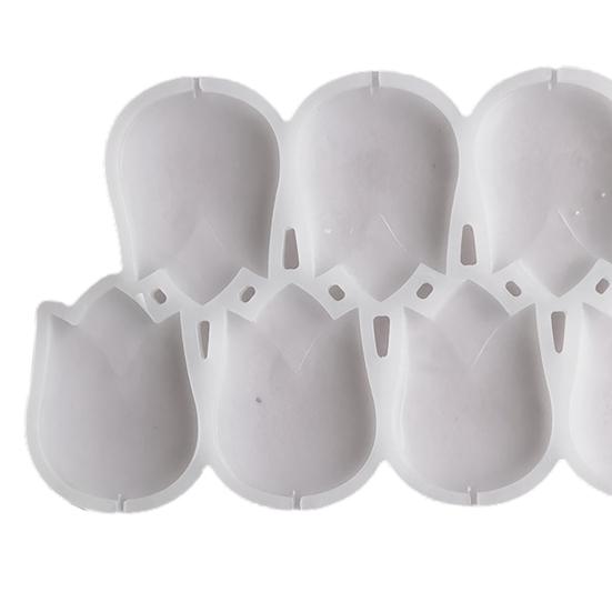 Practical Heat Resistant DIY Cake Mold Tulip Shaped Lollipop Silicone Candy Baking Accessories