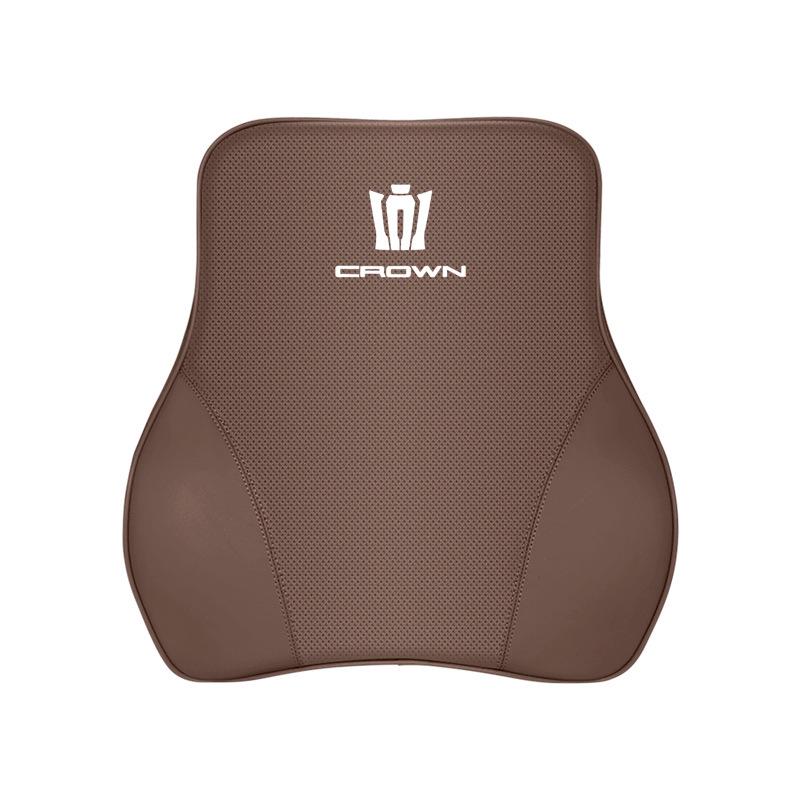 Genuine Leather Headrest & Lumbar Support for Toyota Crown Land Cruiser - Comfortable Neck Support & Decorative Accessory