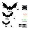 Glow In The Dark Eyes Halloween Bat Decorations 12 Pack Outdoor Bat Ornaments  Halloween Party