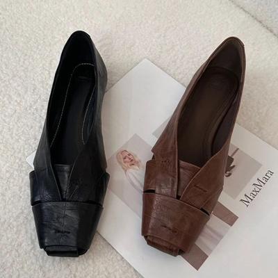 Fashion Loafers Shoes Women Flats Shallow Square Toe Designer Shoes Fashion Cozy Sandals Autumn 2025 New Trend Dress Zapatillas De Mujer