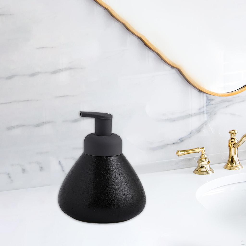 1 Piece Liquid Soap Dispenser Ceramic Lotion Shower Gel Handwash Container for Countertop Hotel