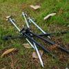 Heavy Duty Steel Tent Pegs 20cm Black Camping Beach Snow Outdoor Shelter Anchoring