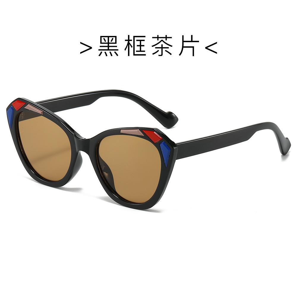 Cat'S Eye Large Frame Sunglasses Personalized Women'S Sunglasses High-End Catwalk Sunglasses