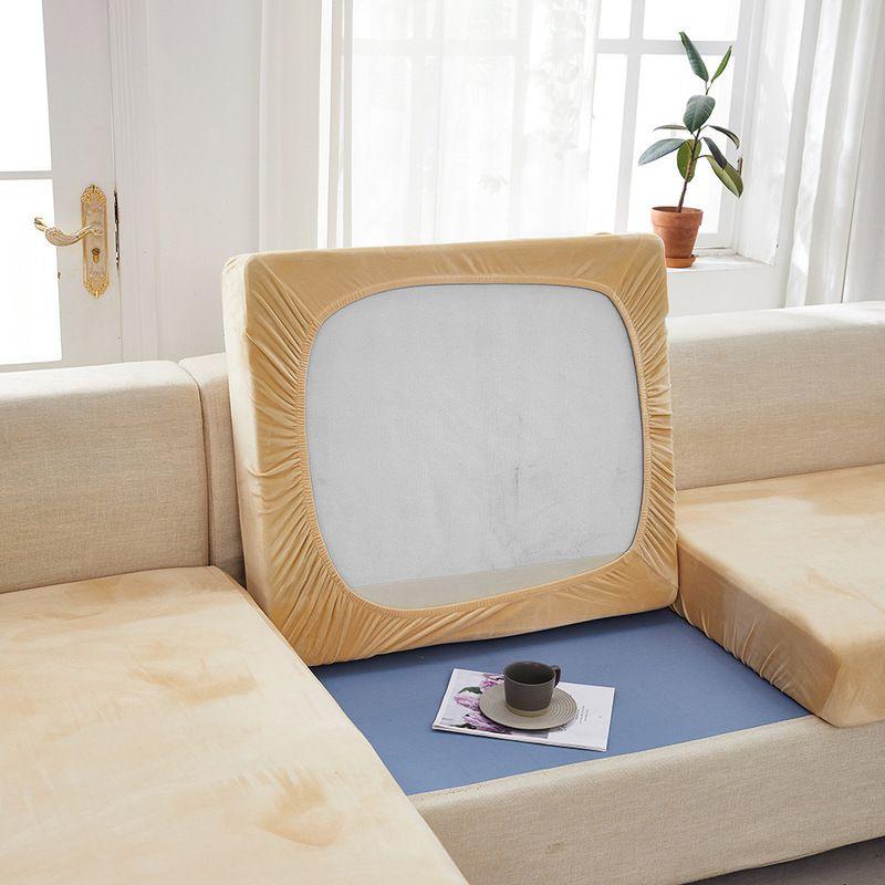 

High-quality Velvet Sofa Cushion Cover Ideal For Fashionable Home Decor 1 Seater