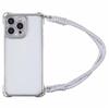 For iPhone 16 Pro Case Reinforced Corner Shockproof TPU Phone Cover with Wrist Strap