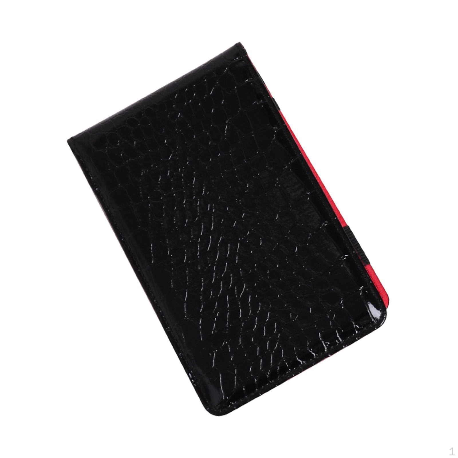 

Golf Scorecard Book Holder Outdoor Golfer Men Women PU Leather Score Cards чёрный
