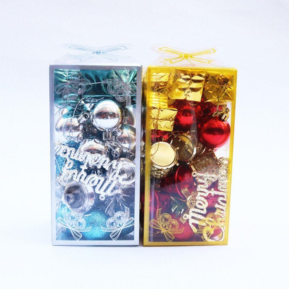 26/32PCS Multicolor Hanging Pendants Mixed Pattern Xmas Tree Decoration  Festival Ornament