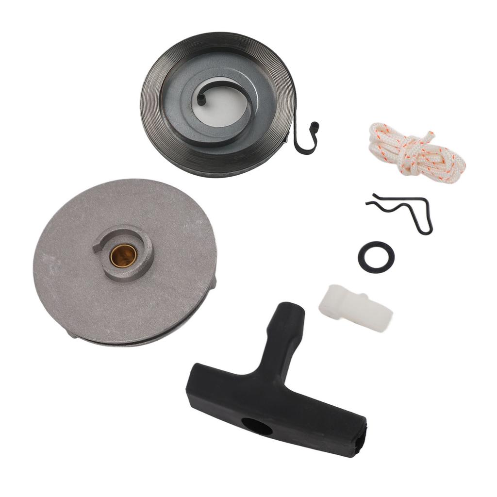 Conjunto de Partida para Motosserra Kit de Reparo de Partida por Recuo Fácil Instalação Durável Peças de Motosserra para TS350 038 041 MS380
