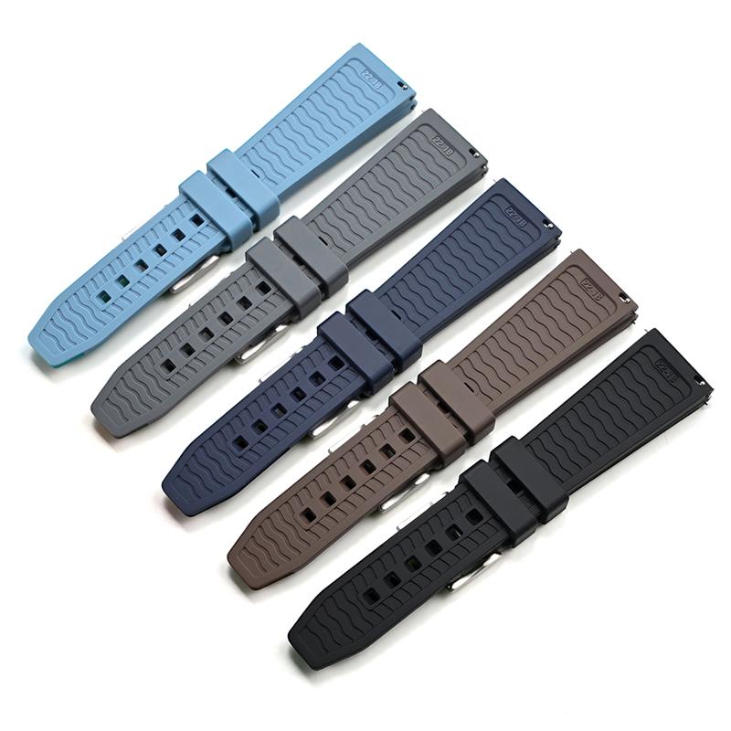 Bracelet de montre en silicone le plus récent pour Samsung Ultra Omega Seiko PROSPEX Panerai 20 mm 22 mm 24 mm Bracelet de montre en caoutchouc à dégagement rapide
