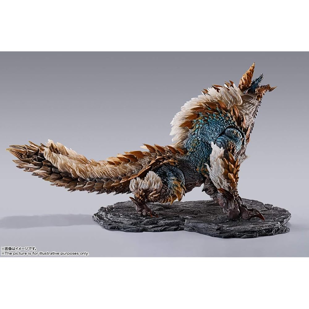 TAMASHII NATIONS S.H. Monster Arts Monster Hunter World: Iceborne Jinooga approx. 285mm ABS & PVC...