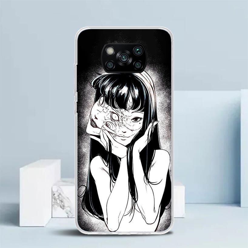 

Japanese Horror Comic Anime Phone Case For Xiaomi Poco F7 Ultra X5 X6 X7 Pro M7 Redmi 15C 15 13C 13 12C 12 10C 10 10A 9 9C 9A 9T Redmi 12