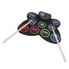 Electronic Drum Set Rechargeable 9 Pads Portable Roll Up Drum Pad Kit With Pedals Drumsticks Dual Speaker