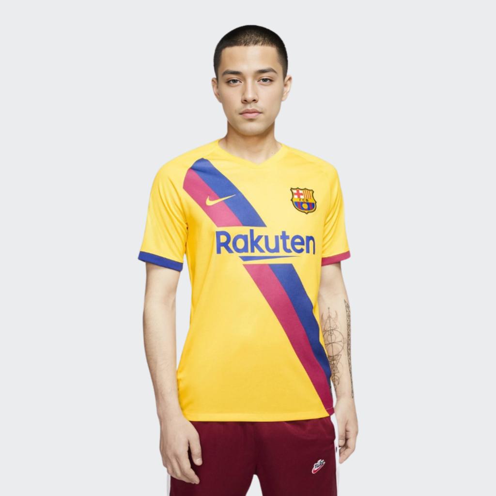 Nike FC Barcelona Vapor Match Away Jersey 2019/20 Men Soccer Apparel Yellow AJ5256-728