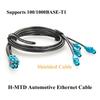Rosenberger H-MTD 4 Cavity to 4 Single Port Automotive Ethernet Cable 10Gbps E6K10D-1CAZ5-Z to
