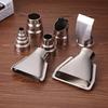7Pcs Heat Gun Air Nozzles Kit Stainless Steel Hot Air Gun Nozzles Air Outlet Diameter 35mm Heat Gun Mouth Tips Industrial Tools