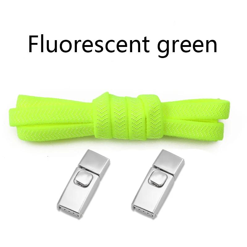 1Pair 8MM Flat Tennis No Tie Shoelace Press Lock Shoelaces Without Ties Elastic Laces Sneakers Adult Kids for Shoes Accessories