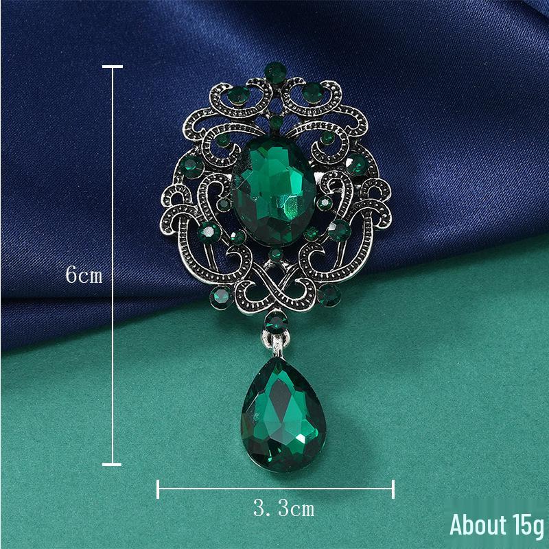 

Елегантна брошка-вінок з квіток баухінії - Ретро, інкрустована діамантами, вишуканий аксесуар