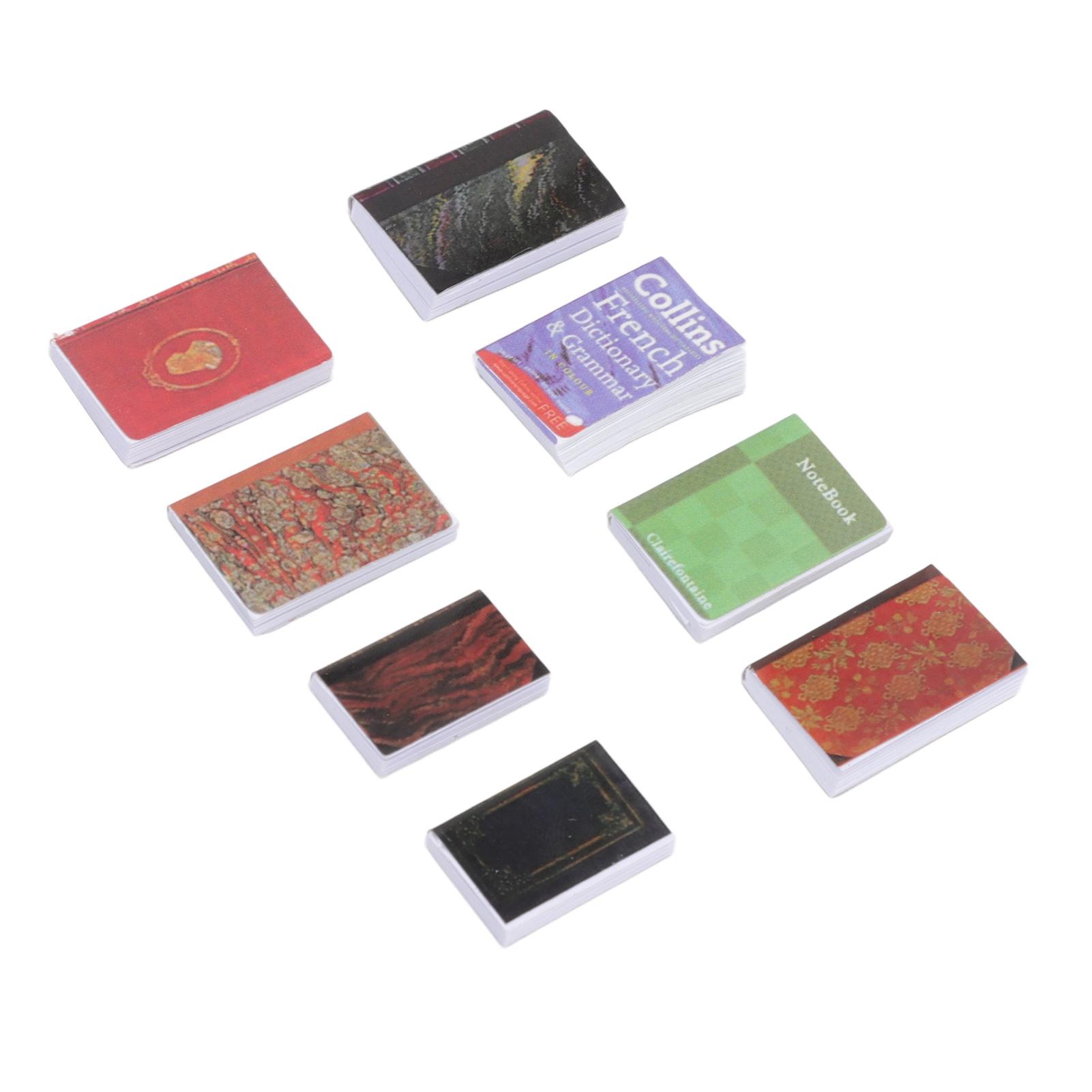 

Dollhouse Mini Book Decoration Small Size Different Color Mini Book for Ornamentation