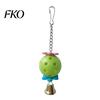 Bird Cage Parrot Foraging Ball Toy, Plastic Hollow with Bell, Bell Toy Enrichment for Lovebird Budgie Cockatiel Conure