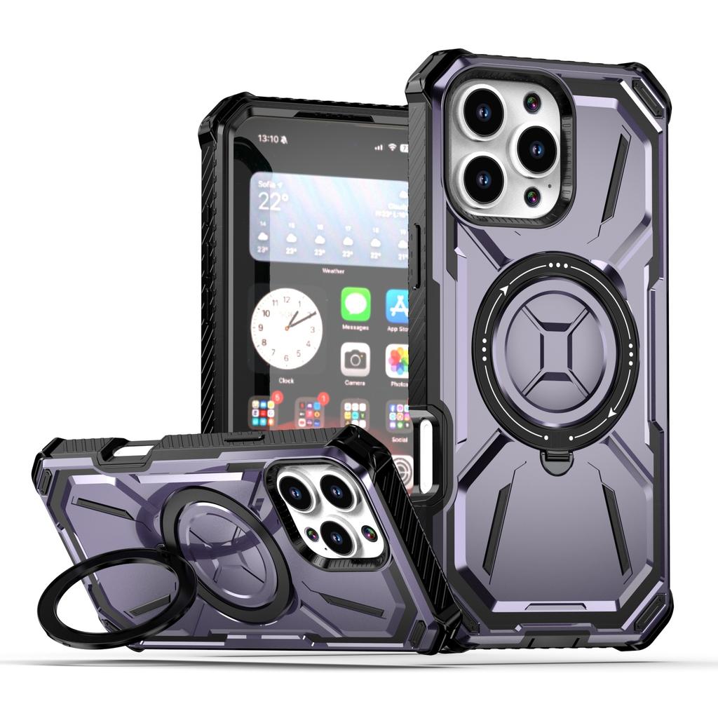 iPhone 16 Pro Max Gold Armor Case, magnetický kroužek, kompatibilní s 15 Pro, XR, 14, 11