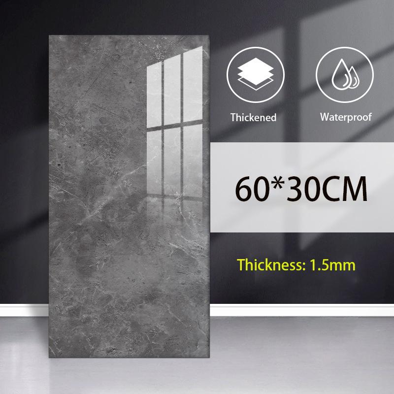 Imitation Marble Tile Wall Paste Bathroom Living Room Background Wallpaper Self-adhesive Waterproof Kitchen Wall Sticker Home Renovation