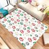 1pc Paw Prints Christmas Themed Rug for Home Decor, Non-slip Office Carpet, Chair mat, Outdoor Mat, Christmas and Halloween gifts-0731147