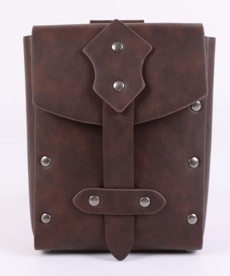 Mittelalterliche Wikinger Stil Leder Bauchtasche Retro Schiffsform Gürteltasche Für Cosplay LARP Renaissance Festival Kostüm