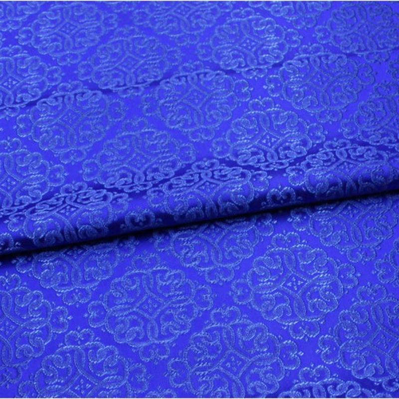 

Chinese Style Jacquard Brocade Satin Fabric for DIY Cheongsam Hanfu Mongolian Robes Ethnic Costumes 50x75cm