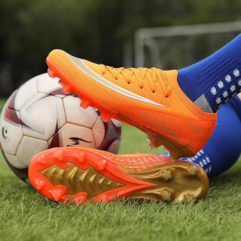 New Men Football Boots Adult FG Sport Non-Slip Training Outdoor Grass Soccer Shoes Ultralight Sneakers Comfortable Cleats Match