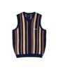 Thisisneverthat Striped Knit Vest Navy