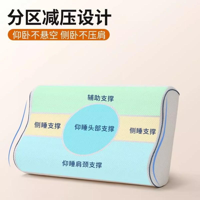 Memory Foam Cervical Pillow Neck Support Sleep Aid Adult Ergonomic Contour Home Office Car Use