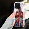 Custodia Bandiera Union Jack Inghilterra UK per iPhone 17 Air 16 16E 15 14 11 Pro Max Cover Morbida per Telefono 12 13 Mini 7 SE 2020 8 Silicone Nero