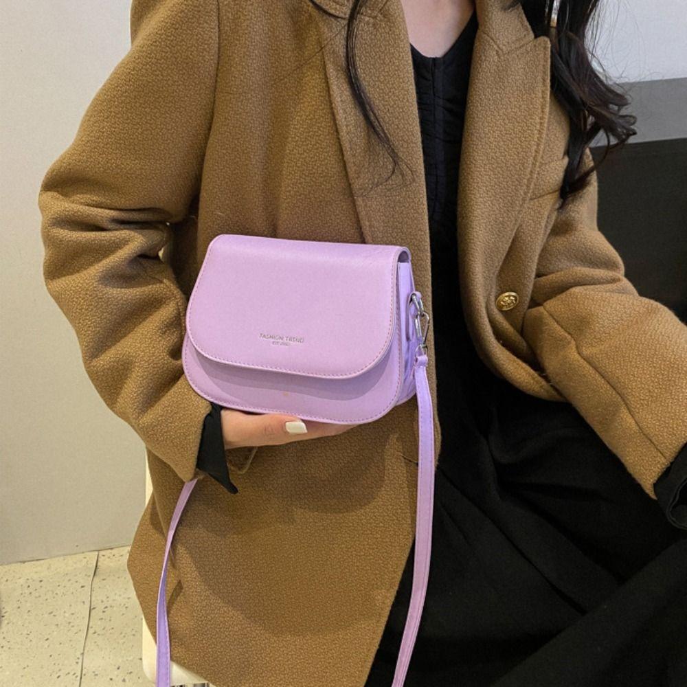 Solid Color Women Crossbody Bag Multifunctional Small Square Bag Leisure Travel Bag Ladies/Girls