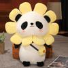 30/40cm Cute Panda Plush Toys Lovely Animal Bears Cosplay Unicorn Dinosaur Rabbit Flowers Pillow Stuffed Soft for Children Gift