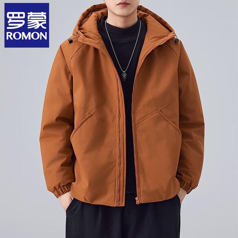 ROMON Men's Hooded Winter Padded Jacket