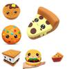 Squishy Emoji Cookies Pizza Hamburg Slow Rising Stress Reliever Toy Squeeze
