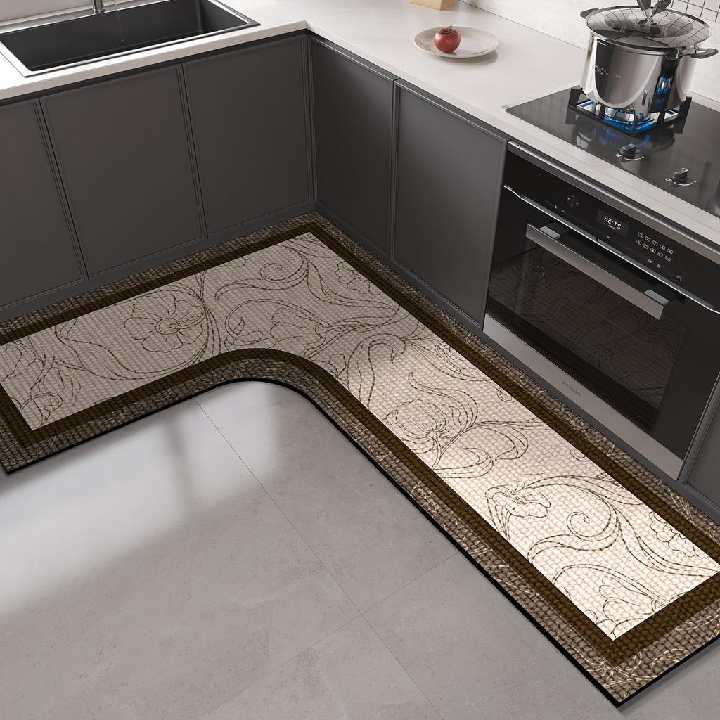 Mata kuchenna podłogowa Ziemia okrzemkowa Maty PCV w kształcie L Chłonna Zmywalna Antypoślizgowy Dywan Chłonna olej Dywaniki pod stopy Alfombra Cocina
