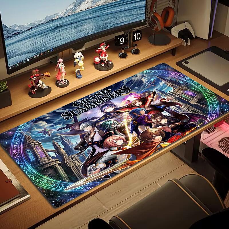 Grand Summoners Color Mouse Pad Large Gaming Table Cushion Non-slip Laptop Tablet Big Mousepad XXL Mat Mini PC Playmat With Lock Edge