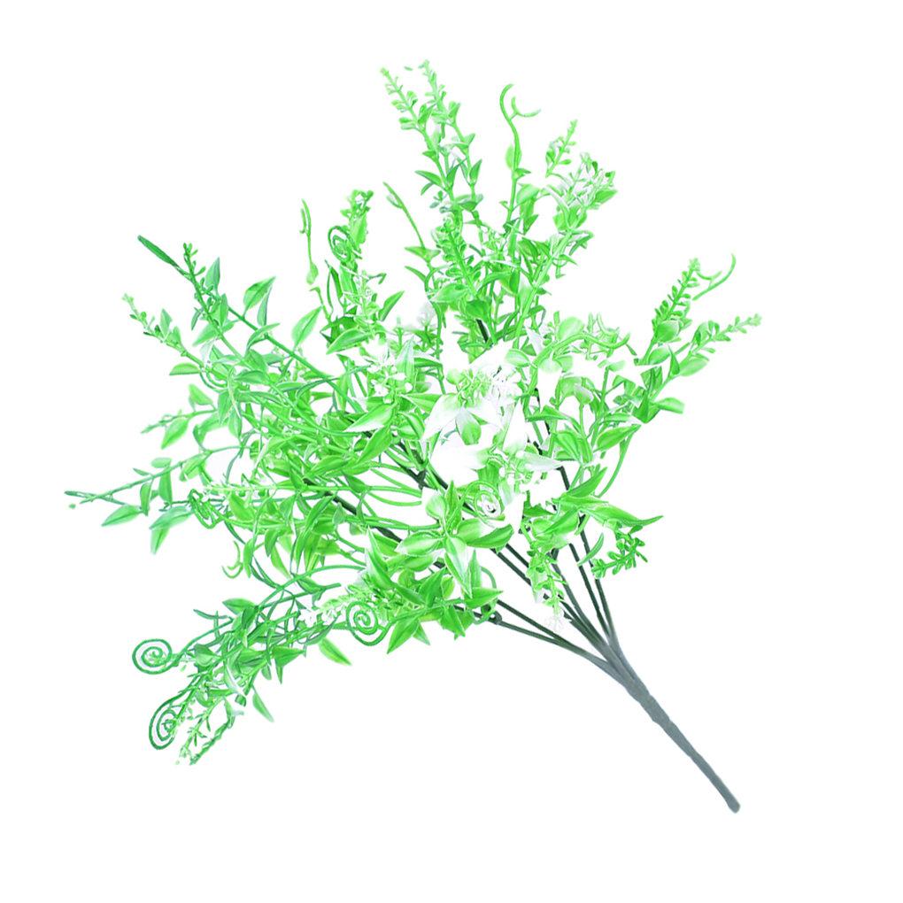 7-branch Artificial Plant Bouquet Simulation Water Grass Home Office Plastic Plant Decor