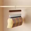 Trouser Clip Closet Organizer with 10/12 Clips Pants Scarves Skirts Belts Towels Underwear Heavy Duty Metal Frame Storage Rack