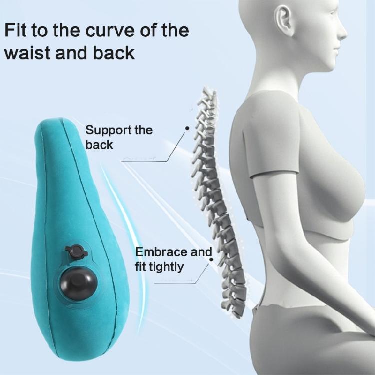 Ergonomic Travel Lumbar Cushions Inflatable Lumbar Pillow with Quick Inflate Feature for Enhances Comfort on travel