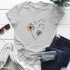 Color Dandelion Printed T Shirt Women Plus Size Summer Funny 90S T Shirt Female Short Sleeve