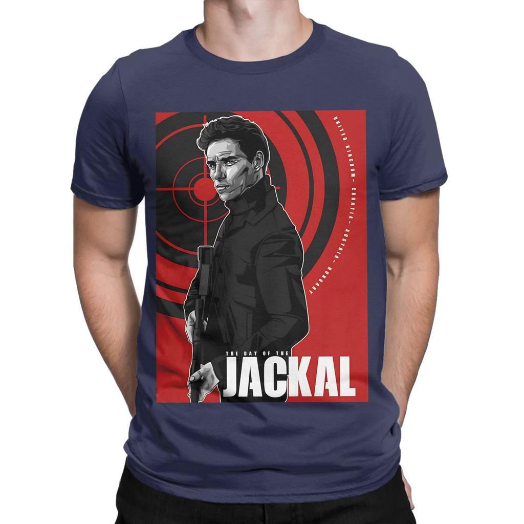 Der Tag des Schakals Staffel rot Grafik 100% Baumwolle T-Shirt Der Tag des Schakals Staffel Oberteile T-Shirts Für Unisex
