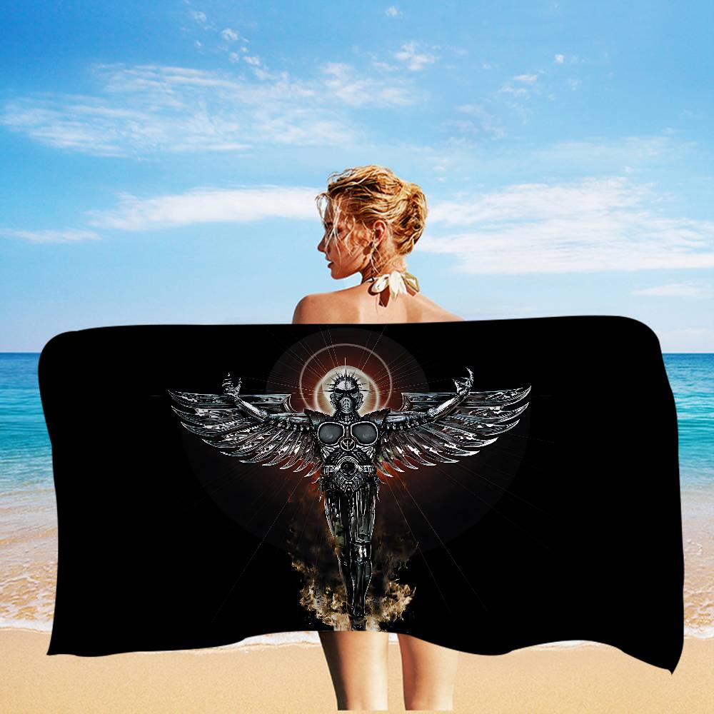 J-Judas P-Priest ROCK BAND Asciugamano da Bagno Microfibra Morbido Assorbente Traspirante Per Ragazza Bambini Decorativo Cartone Animato Asciugamano da Spiaggia