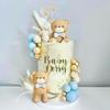 Luxury Bear Cake Decoration Baby Bear Baby Shower Cake Topper Bears Train Cake Decoration Baby Shower Birthday Cake Decoration