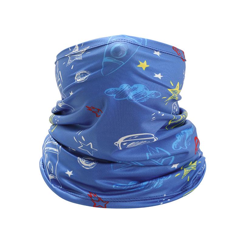 Dziecięcy Lodowy Chustogrzbiet Lato Dzieci Twarz Szyja Osłona Przeciwsłoneczna Kołnierz Gaiter Bandana Szalik Pyłoszczelny Sporty Zewnętrzne Nakrycie Głowy Szaliki