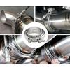 304 Stainless Steel Exhaust Pipe Connector V Flange Clamp for Auto Parts Compatible with Turbocharged Engines and Mufflers