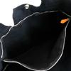 Hermes Fourre ToutMM Handbag Tote Bag Black Cotton Unisex Used