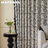 1PC NAPEARL 70-85% Shading Blackout Curtain Printed Flower Curtains Window Drapes For Living Room