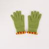 Warm gloves, winter finger-exposed wool knitted gloves, students, men and women, solid color, thickened and velvet, driving and riding